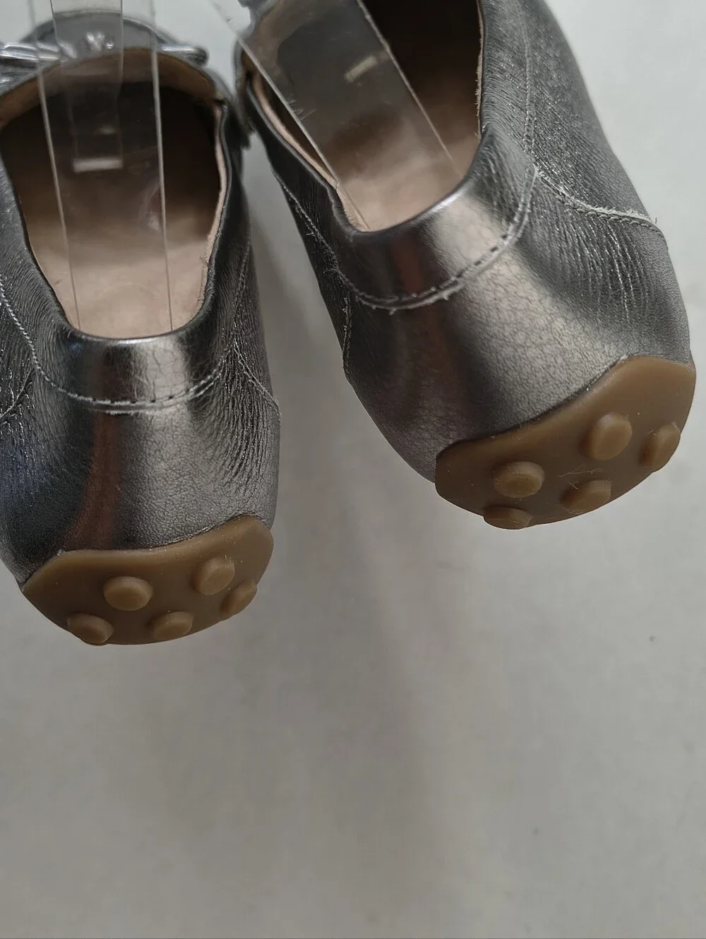 Vionic Taryn Women's Loafers & Slip-Ons Pewter Leather Size 6.5 M